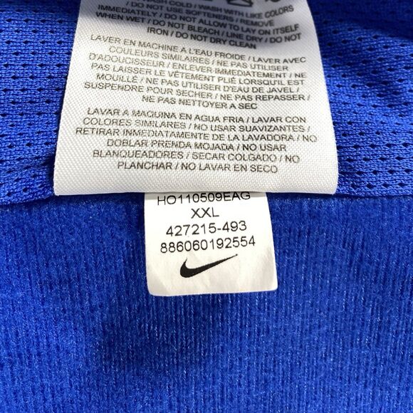 Nike Jacket Mens XXL Blue Vent Windbreaker Full Zip 90s Y2K Retro Track Golfing - Picture 14 of 14
